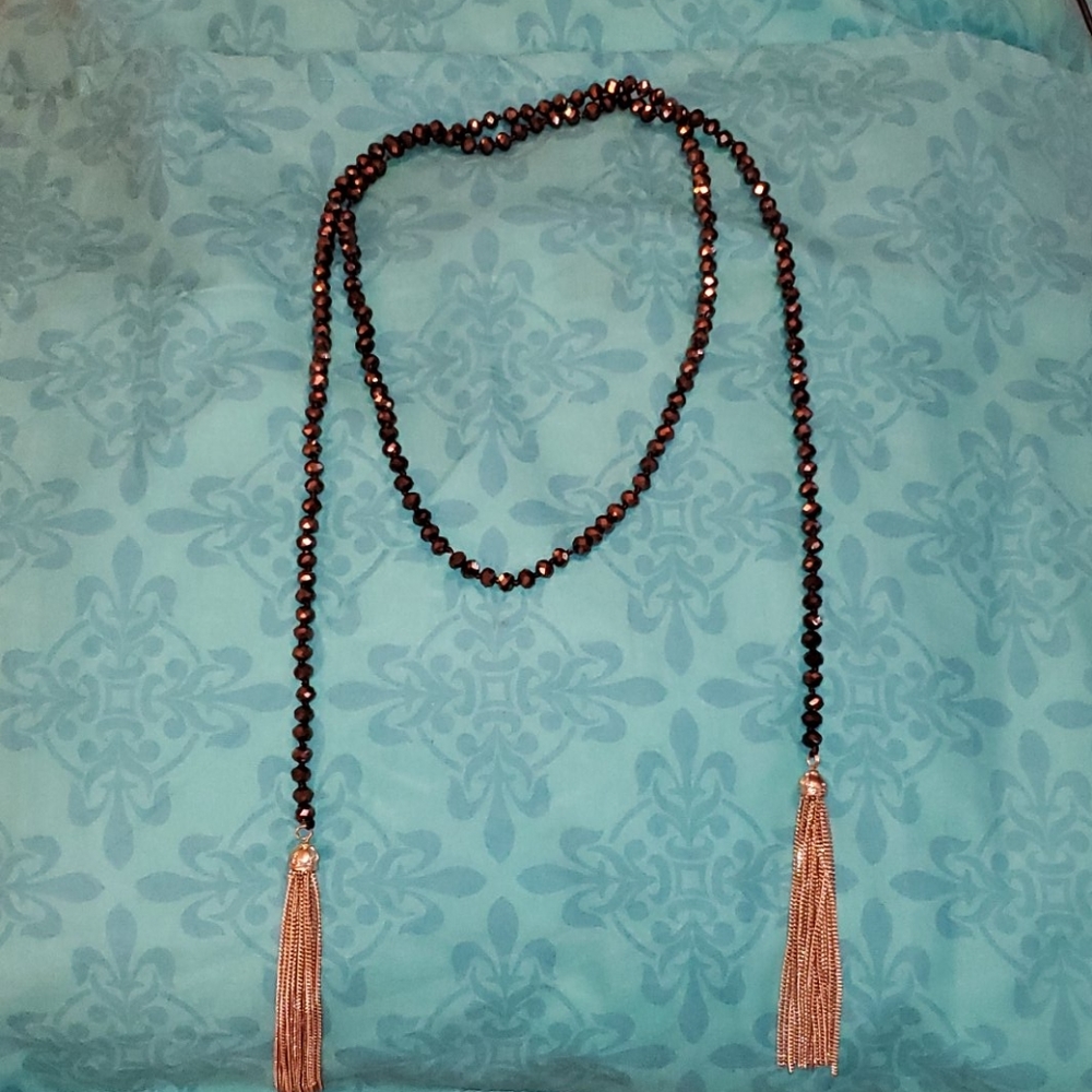 Wrap Necklace with Tassles
